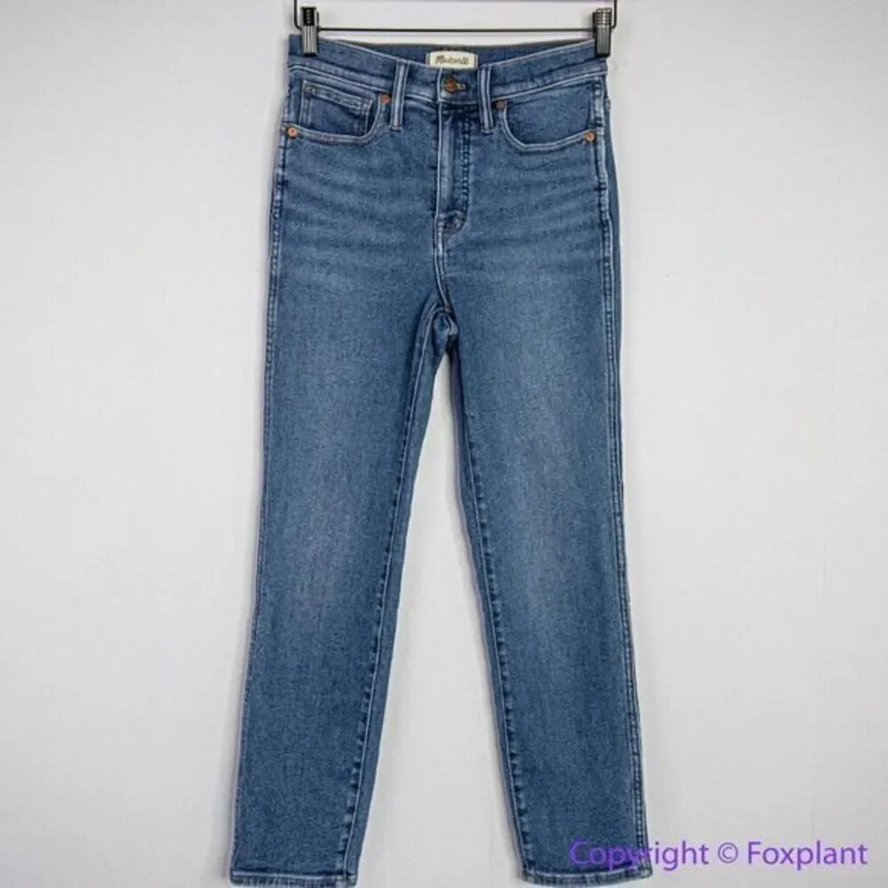 NEW Madewell Stovepipe Jeans in Leaside Wash,‎ 25